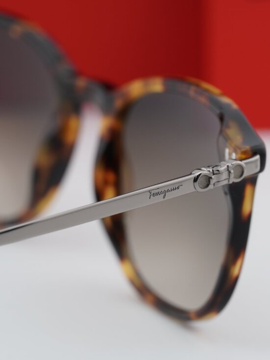 Salvatore Ferragamo SF2846SCP 219 Square Sunglasses - Dark  display picture 2